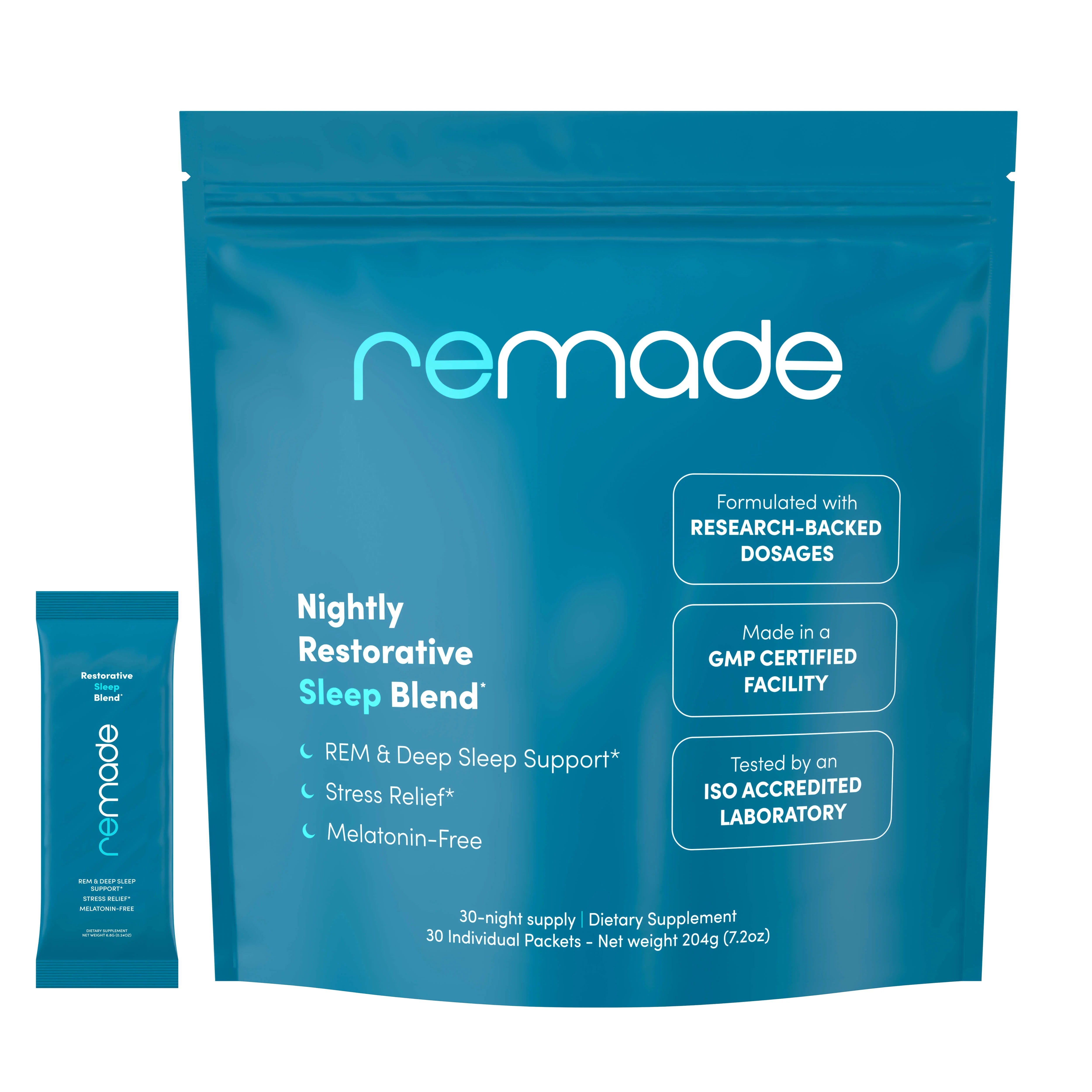 remade | Natural Sleep Supplement - Products – Remade